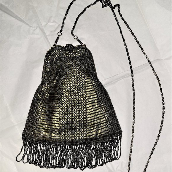 Vintage Bronze/Gold Beaded Bag - Picture 1 of 3